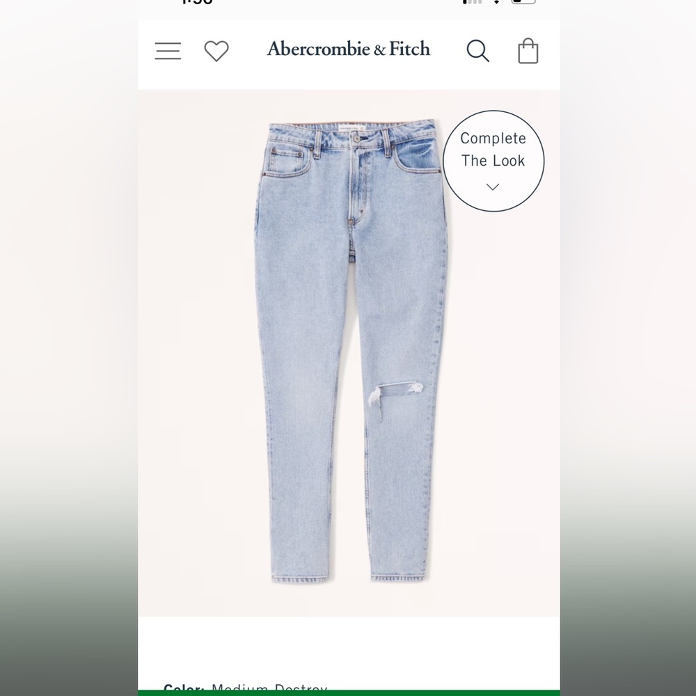 Abercrombie and Fitch skinny high-rise